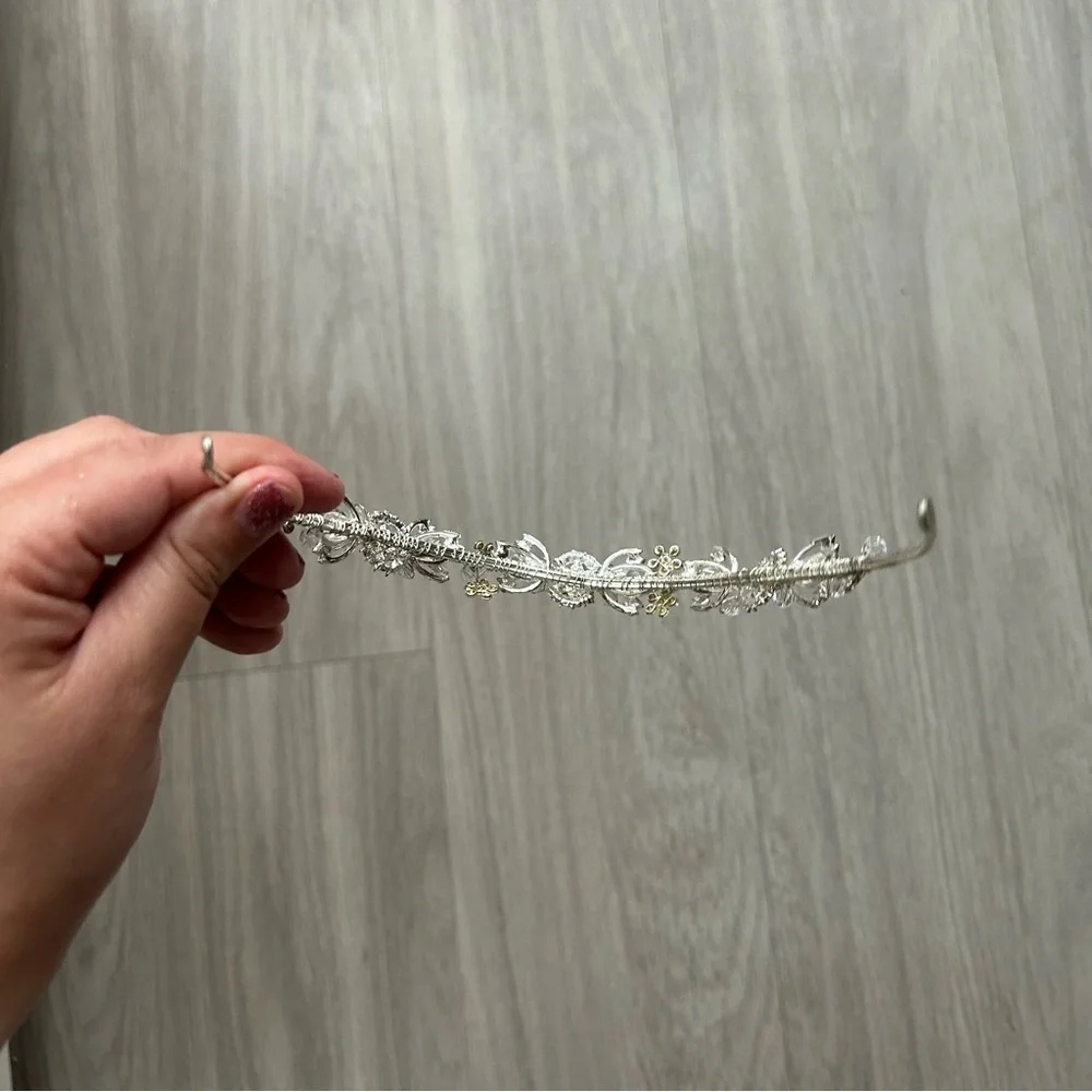 Silver and diamond tiara